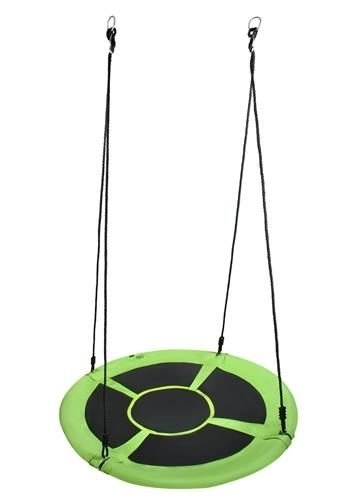 Houpačka Nest 120cm zelená a černá