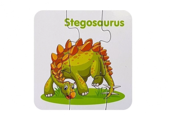 Vzdělávací puzzle Dinosauři Angličtina 10 Spojení