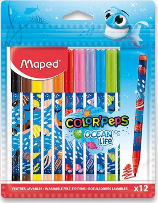 MAPED Fixy Color'Peps Ocean Life Decorated 12ks