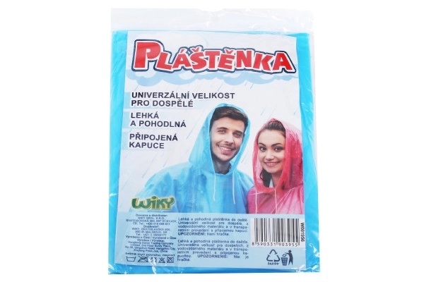 Univerzální pláštěnka pro dospělé s kapucí