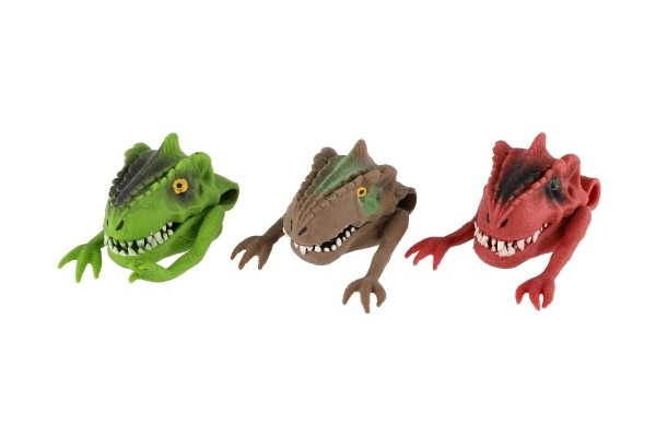 Maňásek dinosaurus 6x8cm silikon 3 barvy