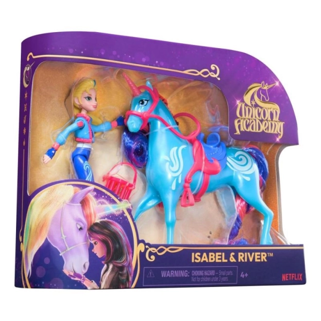 Unicorn academy figurky 11 cm isabel a river