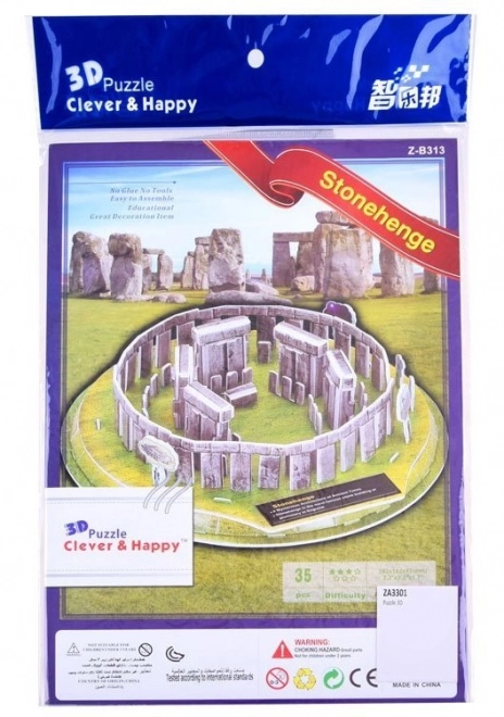 CLEVER&HAPPY 3D puzzle Stonehenge 35 dílků