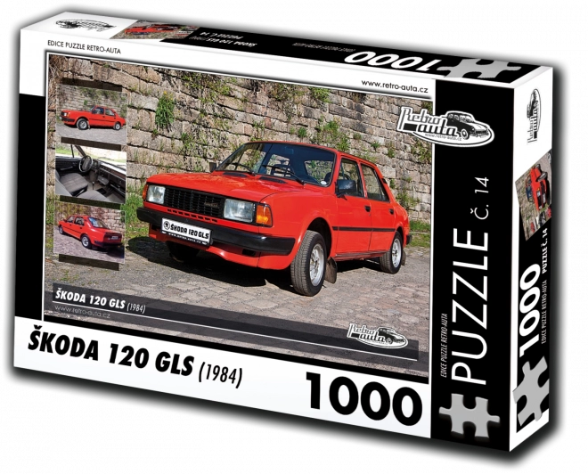 RETRO-AUTA Puzzle č. 14 Škoda 120 GLS (1984) 1000 dílků