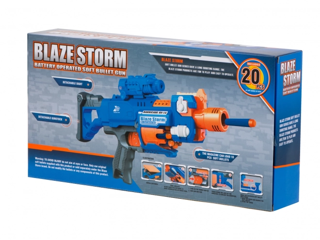 Dětská puška Blaze Storm NERF se zaměřovačem a 20 šípy