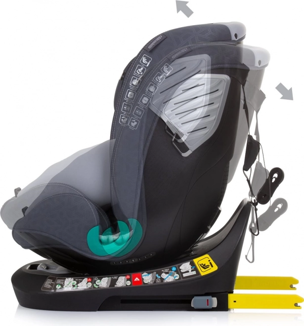 CHIPOLINO Autosedačka Supreme i-Size 40-150cm Isofix 360, Granite