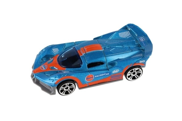 Auto sportovní 6ks kov/plast 8cm na volný chod v krabičce 10,5x27,5x4cm