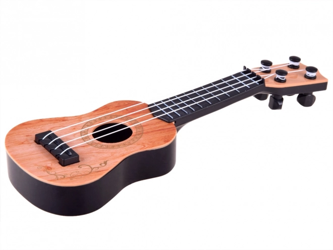 Mini ukulele pro děti 25 cm – světle hnědá