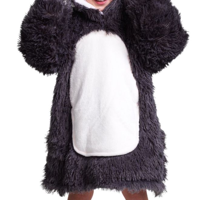 Cozy Noxxiez CH302 Lenochod - hřejivá televizní mikinová deka s kapucí pro děti 3 - 6 let