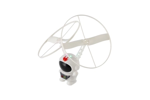 Kosmonaut plast 10cm reagující na pohyb ruky s USB kabelem se světlem 3 barvy v krab.13x16cm