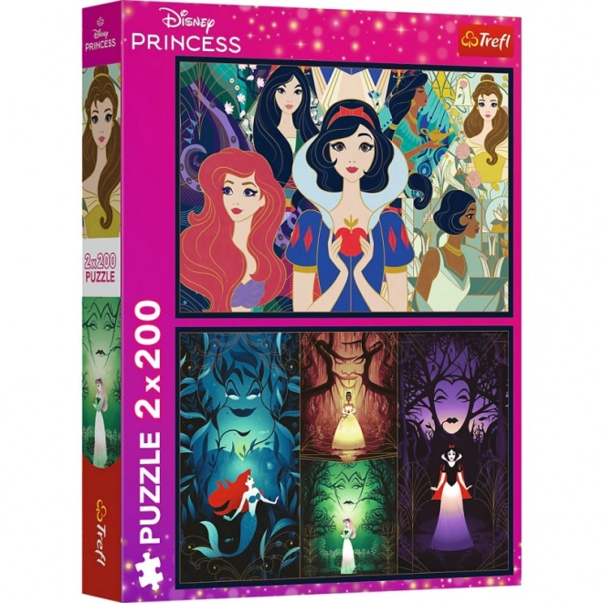 Puzzle 2x200 dílků Okouzlující Disneyho princezny