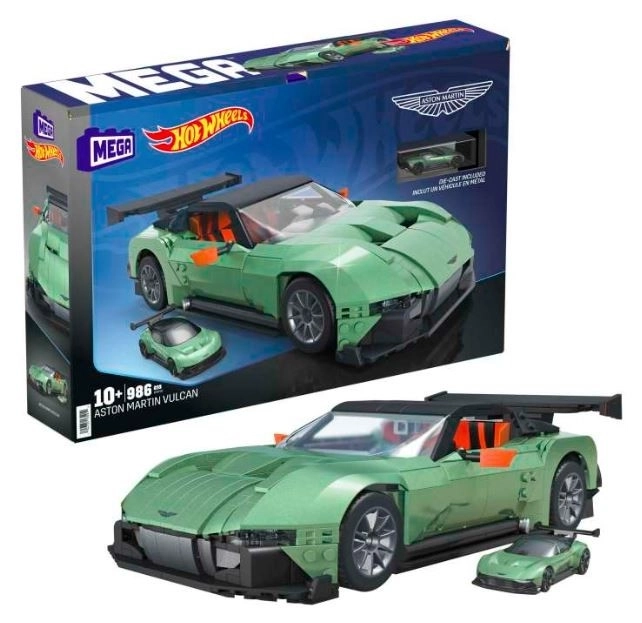 MEGA Hot Wheels Aston Martin Vulcan sběratelská stavebnice