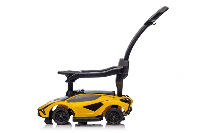 Lamborghini QLS-996T Ride-on s tlačným zařízením žlutý