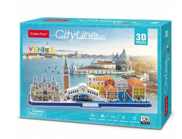 Puzzle 3D City Line Benátky