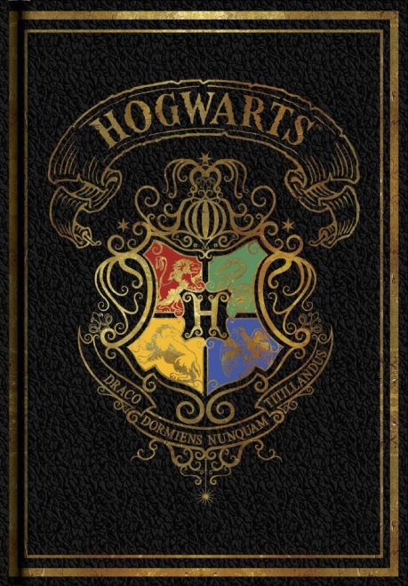 Blok A5 Harry Potter barevný černý