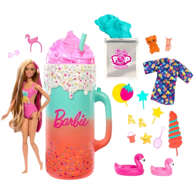 Panenka Barbie Pop Reveal Dárková sada Tropické smoothie