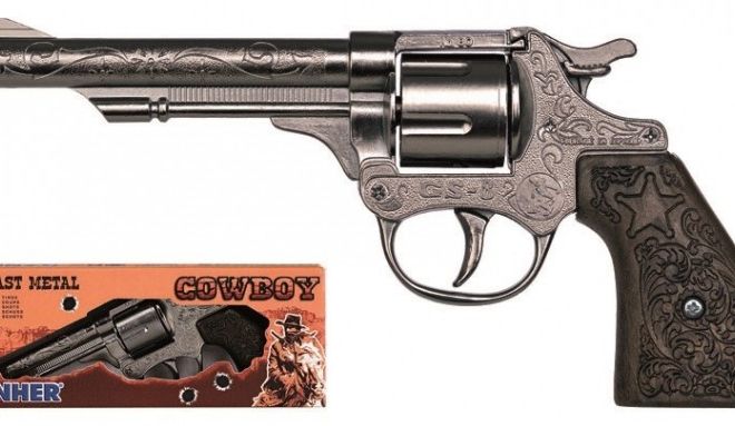Kovový revolver na 8 nábojů GONHER 80/0