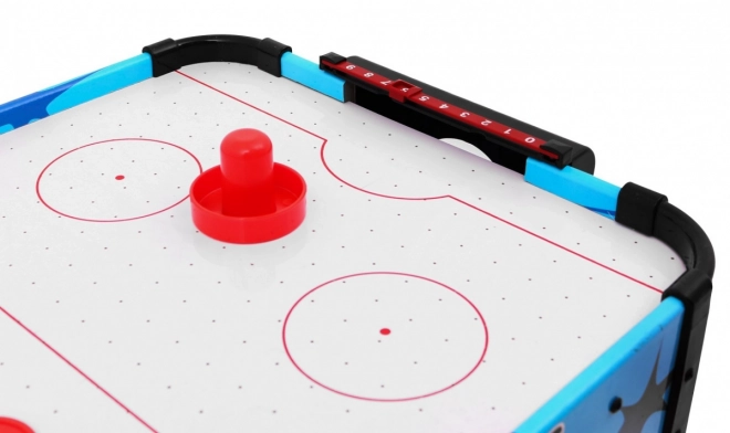 Dětský Air Hockey Blue + MDF stůl + Vzduchové dmychadla + Houbové disky