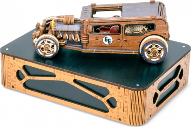 WOODEN CITY 3D puzzle Automobil Hot Rod Limitovaná edice 142 dílů