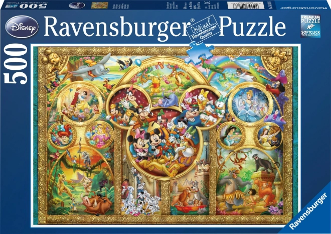 RAVENSBURGER Puzzle Disney rodina 500 dílků