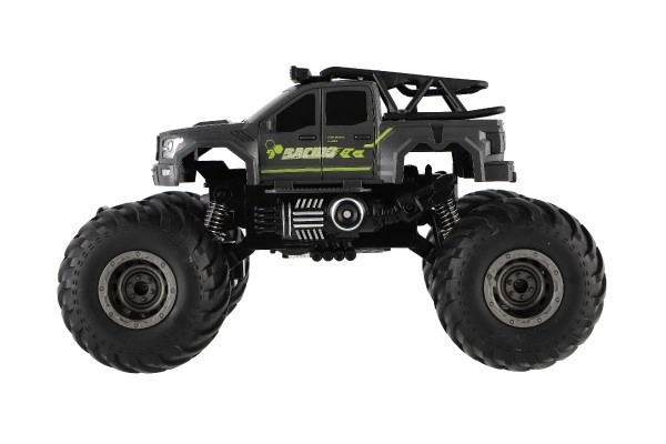 Auto RC pick up Off road terénní plast 23cm 2,4GHZ na baterie se světlem šedé v krab. 30x15x19cm