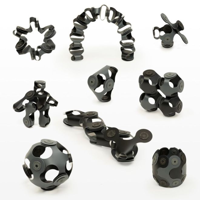 Designer Pack magnetické bloky Clixo, černé