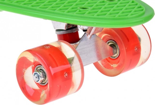 LED skateboard se svítícími kolečky