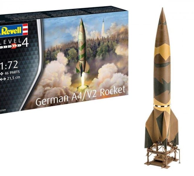 Plastikový model německé rakety A4/V2