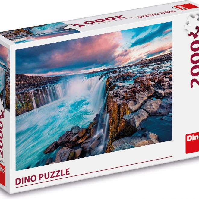 DINO Puzzle Vodopád Selfoss 2000 dílků