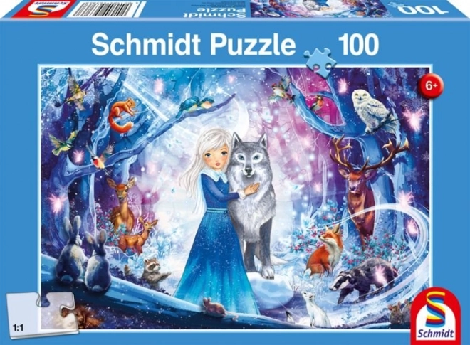 SCHMIDT Puzzle Princezna v zasněženém lese 100 dílků