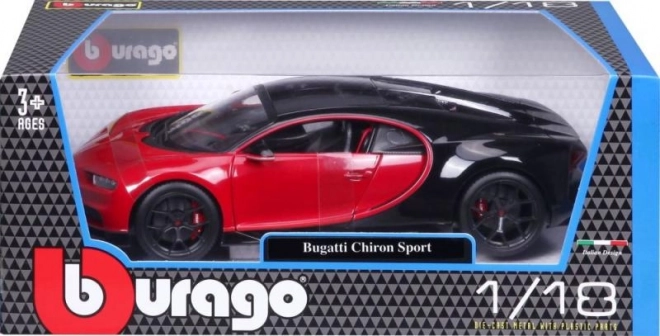 Bburago 1:18 Plus Bugatti Chiron Sport PLUS Red