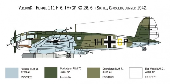 Plastikový model Heinkel He 111H Battle of Britain 80th