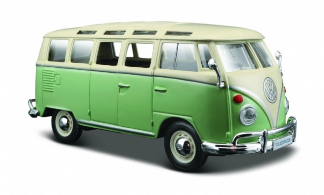 Kompozitní model Volkswagen Van Samba béžová a zelená