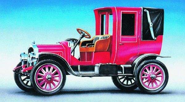 Model Packard Landaulet 1912 12,7x5,8cm v krabici 25x14,5x4,5cm