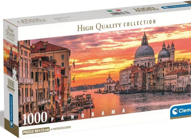 Puzzle 1000 prvků Kompaktní panorama Grand Canal Benátky