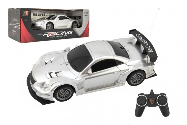 Auto RC sport plast 20 cm stříbrné na baterie