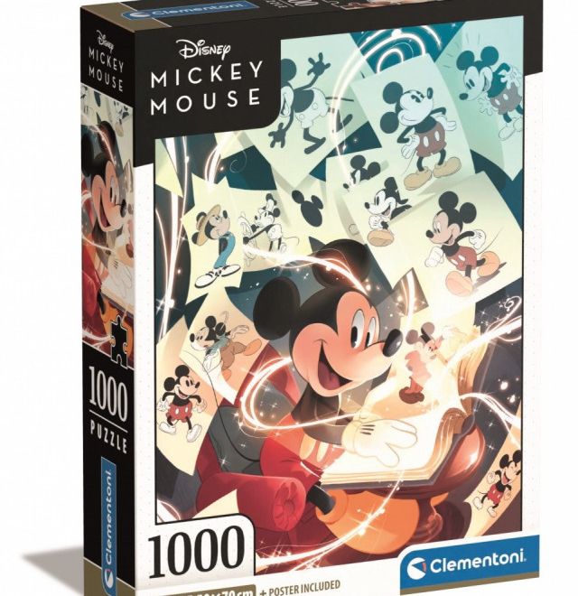 Puzzle 1000 dílků Compact Mickey Mouse Celebration