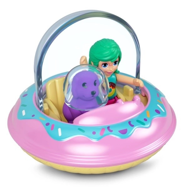 Polly Pocket Figurky Pollyville Auto Donut