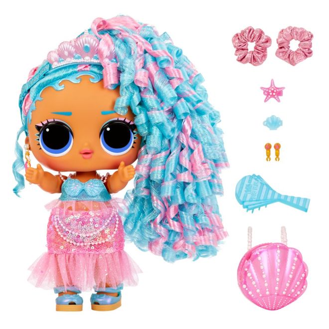 L.O.L. Surprise Velká panenka s dětskými vlasy, Splash Queen