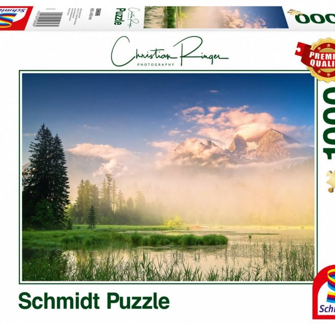Puzzle Premium Quality 1000 dílků CHRISTIAN RINGER Jezero Taubensee / Rakousko