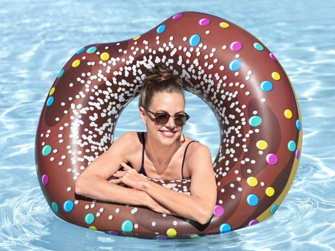 Bestway velké nafukovací kolo Hnědý donut 107cm – hnědé