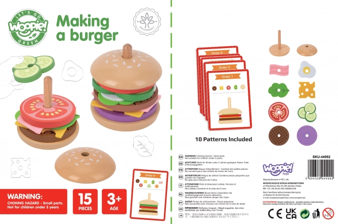 Dřevěná burgerová restaurace WOOPIE GREEN pro děti