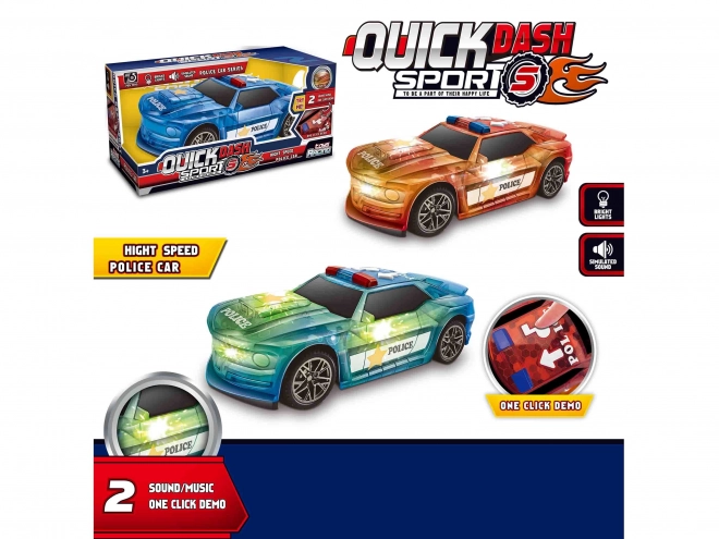 Policejní auto s efekty