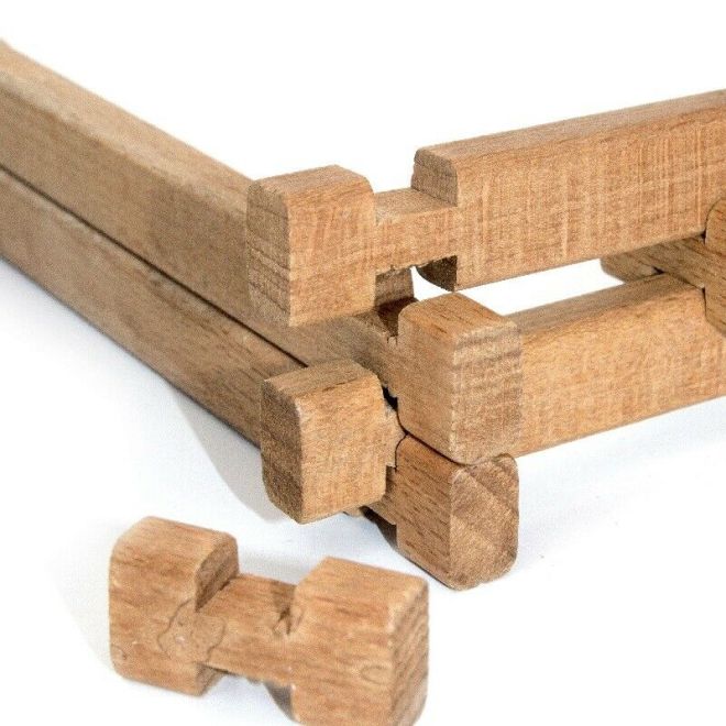 Jeujura Dřevěná stavebnice 50 dílů Zahrádkářství