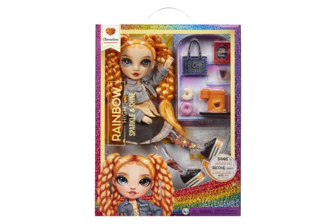 Rainbow High Sparkle & Shine Fashion panenka - Clementine (Orang