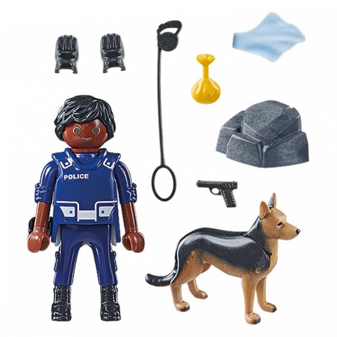 Special Plus figurka 71162 Policista se stopařským psem