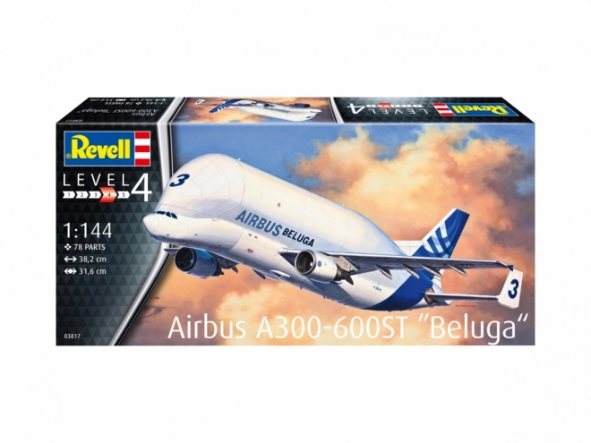 Plastikový model letadla Airbus A300-600ST Beluga 1/144