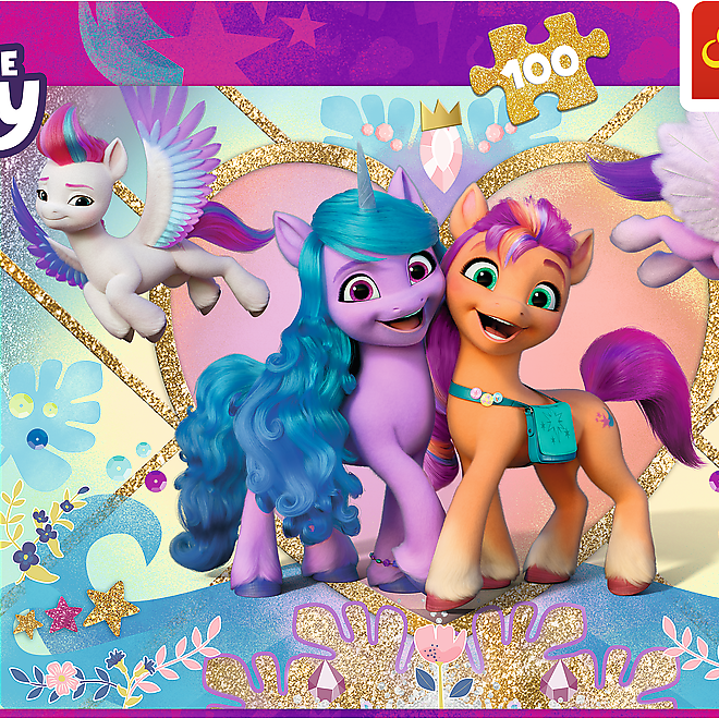 TREFL Třpytivé puzzle My Little Pony 100 dílků