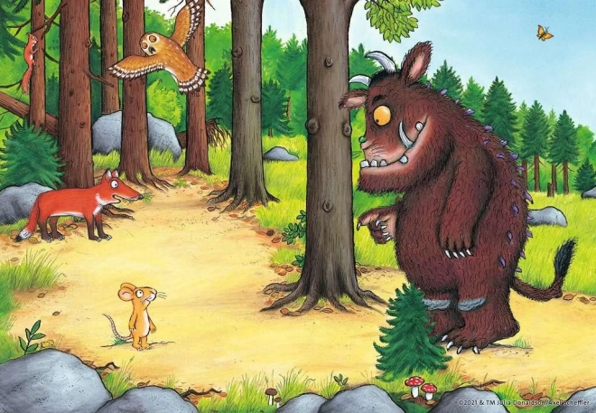 RAVENSBURGER Puzzle Gruffalo a zvířata v lese 2x12 dílků