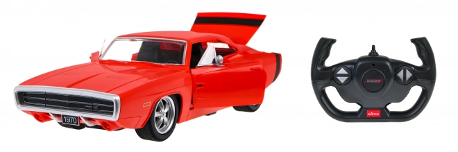 1970 Dodge Charger RT červený RASTAR model 1:16 Dálkově ovládané auto + pilot